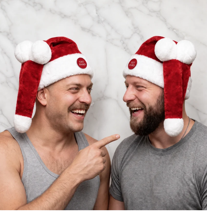 Christmas Hat with a Wiggling Tail
